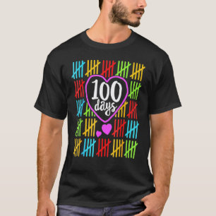 100 Tage Schule für Lehrer Frauen Zählen T-Shirt