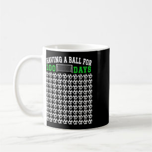 100 Tage Schule Fußball 100. Schultag für Kaffeetasse