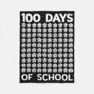 100 Tage Schule Fußball 100. Schultag Jungen Fleecedecke
