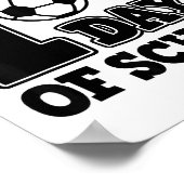 100 Tage Schule Fußball Poster (Ecke)