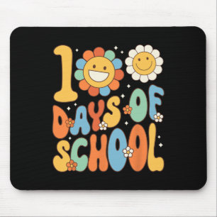 100 Tage Schule Groovy 100. Tag der Schule Frau Mousepad