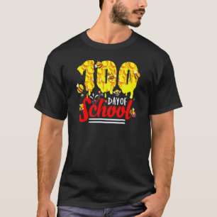 100 Tage Schule Gruppe Süße Bienen Lustige Lehrer T-Shirt