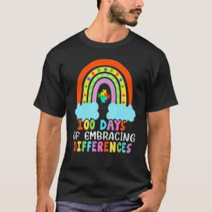 100 Tage Schule Iep, Akzeptiere Unterschiede, Auti T-Shirt