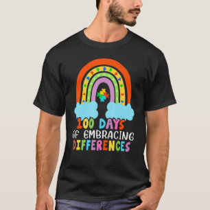 100 Tage Schule Iep, Akzeptiere Unterschiede, Auti T-Shirt