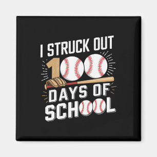 100 Tage Schule Jungen Kinder 100. Tag der Schule  Magnet
