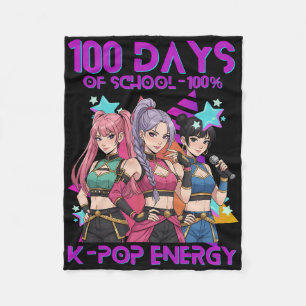 100 Tage Schule K Pop 100 Tage Stärker Kinder K- Fleecedecke