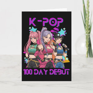 100 Tage Schule K Pop 100 Tage Stärker Kinder K- Karte