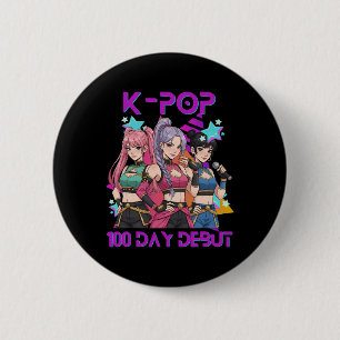 100 Tage Schule K Pop 100 Tage Stärkere Kinder K- Button