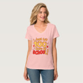 100 Tage Schule Kawaii Style Design T-Shirt (Vorderseite Vollansicht)