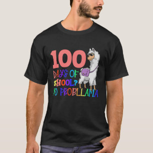 100 Tage Schule kein Beispiel Lama Lehrer oder Stu T-Shirt