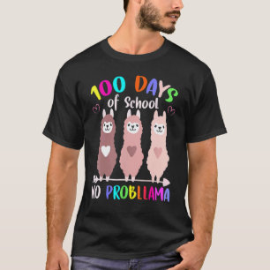 100 Tage Schule Kein Problem Llama 100. Tag Te T-Shirt