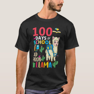 100 Tage Schule Kein Problem Llama 6. Klasse Te T-Shirt