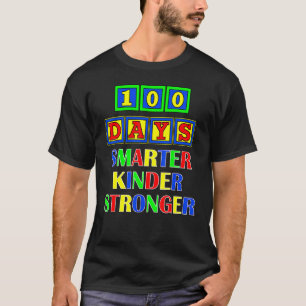 100 Tage Schule Kinder schlauer Block Lehrer Ki T-Shirt
