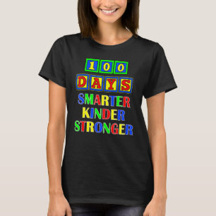 100 Tage Schule Kinder Smarter Block Lehrer Ki T-Shirt