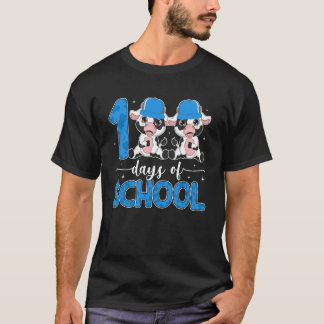 100 Tage Schule Kühe 100 Tage schlauere Schüler  T-Shirt