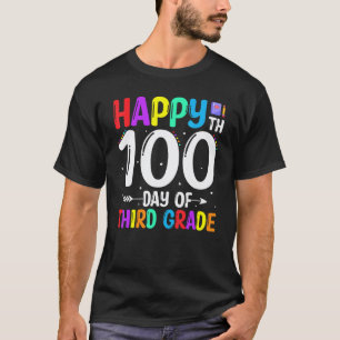 100 Tage Schule Lehrer Kind 100. Tag der dritten T-Shirt