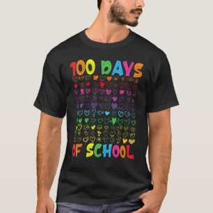 100 Tage Schule Lehrer Kinder Schüler Junge Mädche T-Shirt