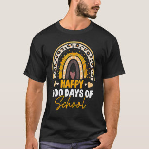 100 Tage Schule Lehrer Klüger Regenbogen 100. Tag T-Shirt