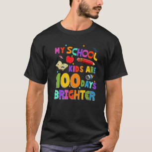 100 Tage Schule Lehrer Meine Schulkinder Sind Ein T-Shirt
