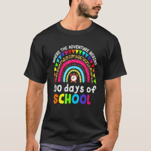 100 Tage Schule Lehrer Schüler Wo Die Abenteuer T-Shirt