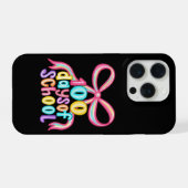 100 Tage Schule Leopardenschleifen Bleistift iPhone Hülle (Rückseite (Horizontal))