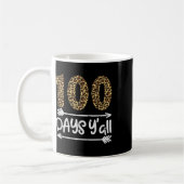 100 Tage Schule Leute Leopardendruck 100. Lehren Kaffeetasse (Links)