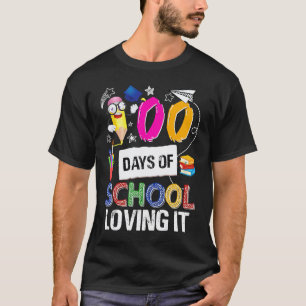 100 Tage Schule Lieben Es Lehrer oder Schüler T-Shirt