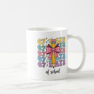 100 Tage Schule LKW 67. Schultag Sechs Se Kaffeetasse