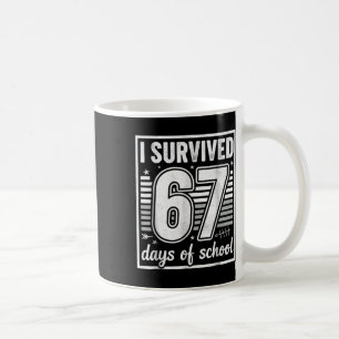 100 Tage Schule LKW 67. Schultag Sechs Se Kaffeetasse