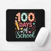 100 Tage Schule Lustiger Retro-Karo-Kreis Mousepad (Mit Mouse)