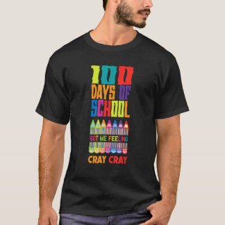 100 Tage Schule Machen Mich Völlig Verrückt Für Le T-Shirt