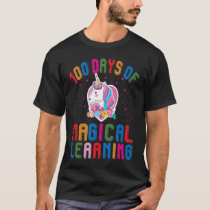 100 Tage Schule Magisches Lernen Lehrer Student T-Shirt