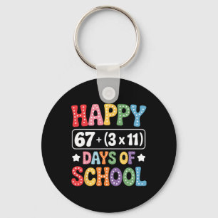 100 Tage Schule Mathe-Gleichung Groovy 67 Meme Leh Schlüsselanhänger