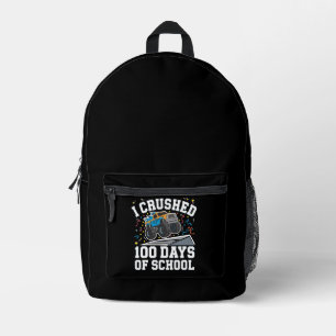 100 Tage Schule Monstertruck 100. Tag Schule Bedruckter Rucksack