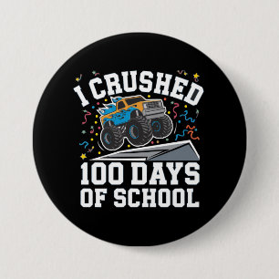 100 Tage Schule Monstertruck 100. Tag Schule Button