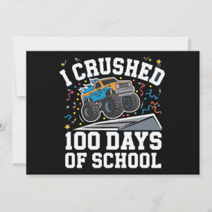 100-Tage-Schule-Monstertruck 100. Tag Schule Einladung