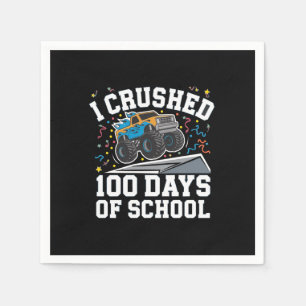 100-Tage-Schule-Monstertruck 100. Tag Schule Serviette