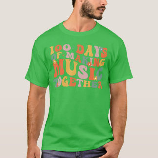 100 Tage Schule Musiklehrer lustiger Freund T-Shirt