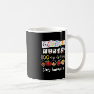 100 Tage Schule Patching Tiny Humans School Nur Kaffeetasse