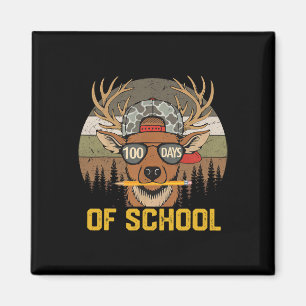 100 Tage Schule Rehkitz Jagd Camo Jäger Jungen Gi Magnet