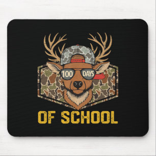 100 Tage Schule Rehkitz Jagd Camo Jäger Jungen Gi Mousepad