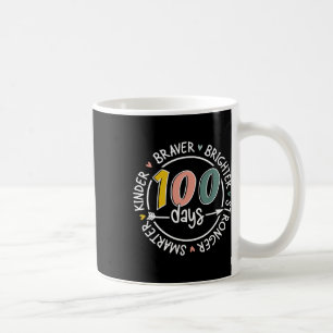 100 Tage Schule schlauer Kinder stärker Brighte Kaffeetasse