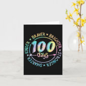 100 Tage Schule schlauer Kinder stärker Brighte Karte (Gelbe Blume)