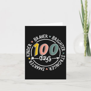 100 Tage Schule schlauer Kinder stärker Brighte Karte