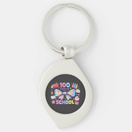 100 Tage Schule Schlüsselanhänger (Vorderseite)