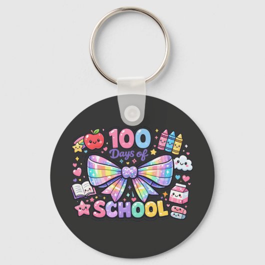 100 Tage Schule Schlüsselanhänger (Vorderseite)