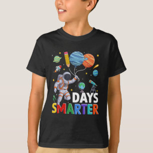 100 Tage Schule Smarter Astronaut Raum T-Shirt