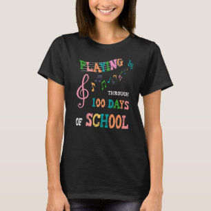 100 Tage Schule spielen Musiklehrer Cool Stud T-Shirt