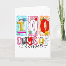 100 Tage Schule Süß Bunt 100. Tag