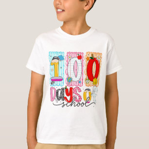 100 Tage Schule Süß Bunt 100. Tag T-Shirt